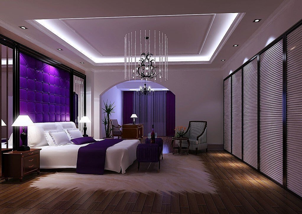 Purple Two Color Combination For Bedroom Walls - Purple Two Color Combination For Bedroom Walls